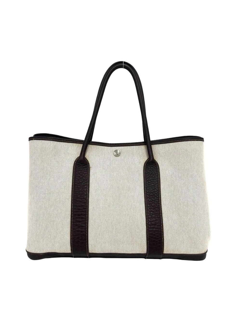 Hermes Garden Party Tote Toile And #369517H21B